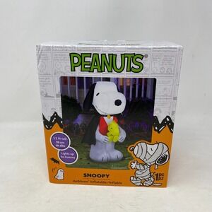 3.2' Peanuts Vampire Snoopy Woodstock Airblown Inflatable LightUp Halloween